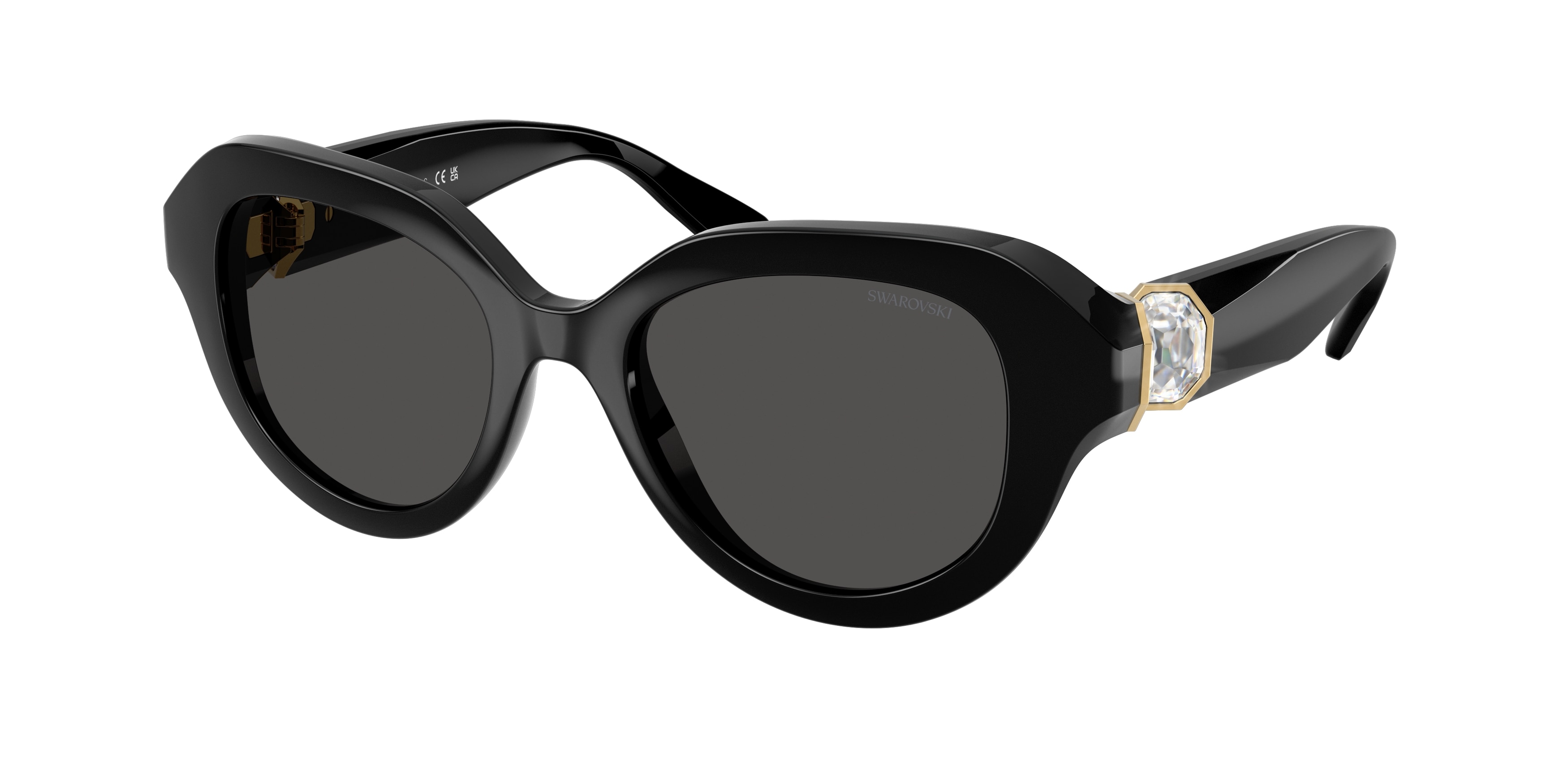 Swarovski SK6037 100187 Women’S Sunglasses Black Size 50